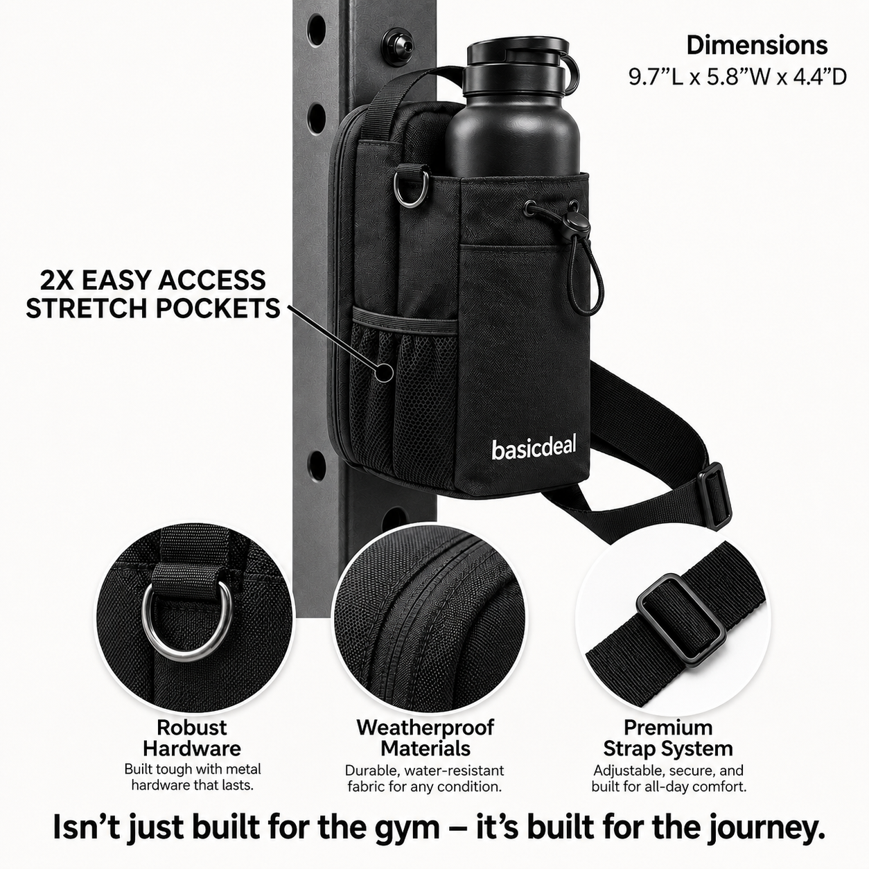 Magnetic Hanging Gym Bag with Multi Compartment | Gym Bag