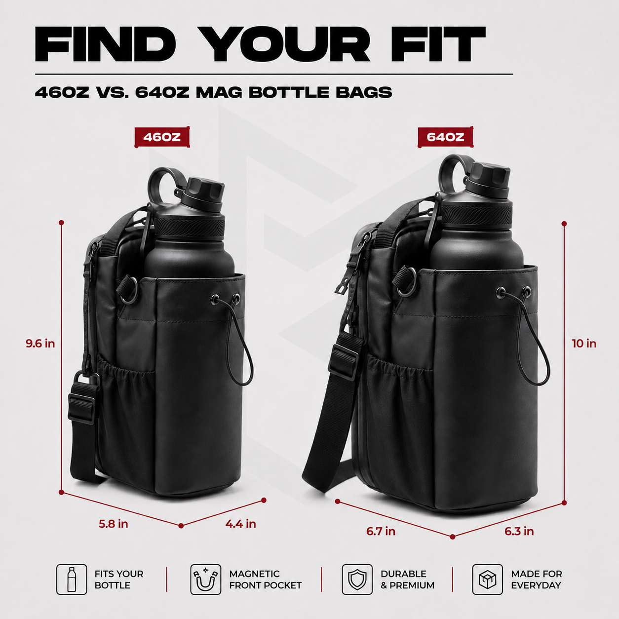 Magnetic Hanging Gym Bag with Multi Compartment | Gym Bag