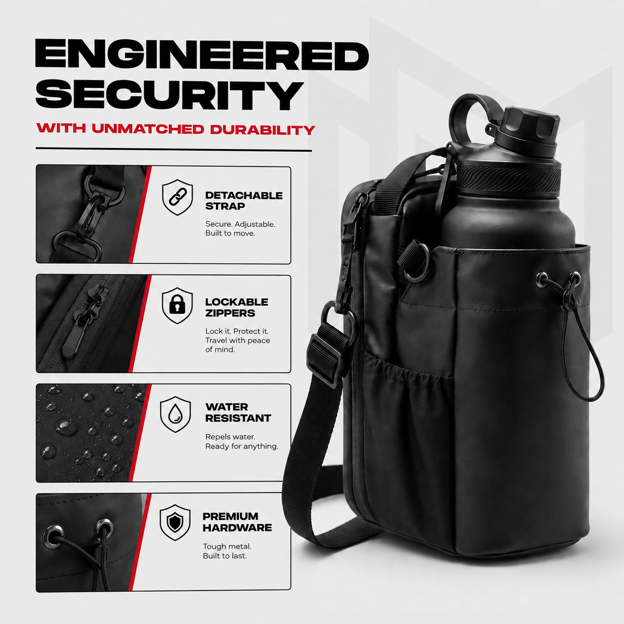 Magnetic Hanging Gym Bag with Multi Compartment | Gym Bag