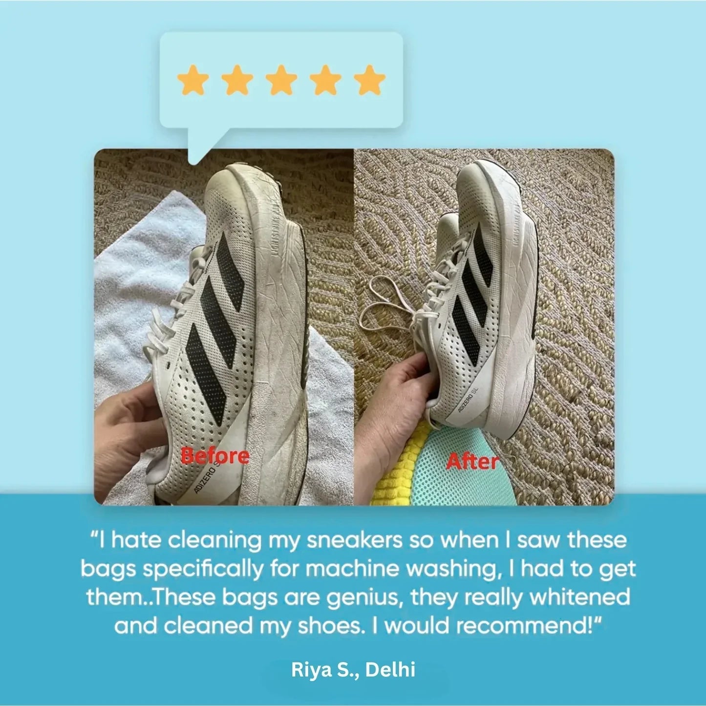 ShoeWash Pro™ Shoe Cleaning Bag for Washing Machine | Deep Clean Shoes/Sneakers at Home (Pack of 1)