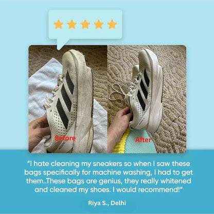 ShoeWash Pro™ Shoe Cleaning Bag for Washing Machine | Deep Clean Shoes/Sneakers at Home (Pack of 1)